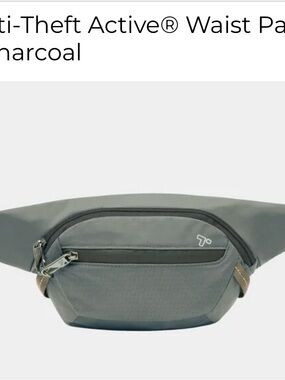 Travelon Charcoal Gray Anti-Theft Waist Pack